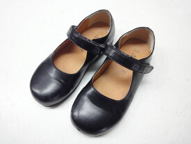 a.v.v/アーヴェヴェ■18.5cm■ベルクロ マジックテープ フォーマルシューズ フラット パンプス KG6GD06028■BLACK/ブラック/黒■フォーマルシーンから発表会など、様々なシーンに☆【中古】