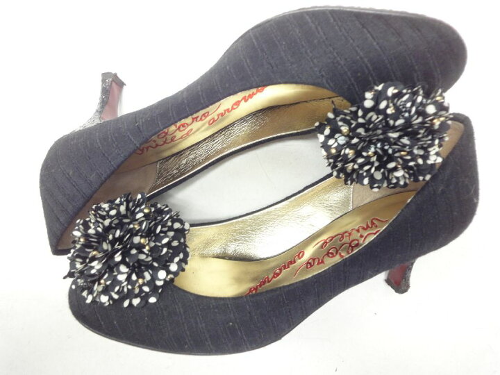 UNITED ARROWS（ユナイテッドアローズ）の「ポインテッド ソフト パンプス（パンプス）」 - WEAR ユナイテッドアローズ ペピータドロ パンプス ネイビー 23㎝