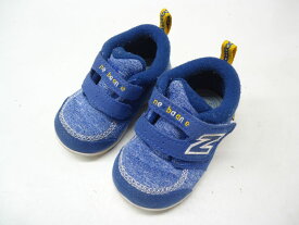 new balance/ニューバランス■11.0cm■ベビー キッズ ベルクロ スニーカー ファーストシューズ FS123 BYI■BYI ブルー/イエロー■脱ぎ履きしやすい大きく開く構造の履き口を採用し、歩き始めを確実にサポートする人気のインファントモデル「FS123」☆【中古】