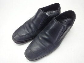 COLE HAAN/コールハーン■7W(25.0cm)■サイドゴア スクエアトゥ ローファー オックスフォード ビジネス ドレス シューズ 5713141 CO 9852 U F1■BLACK/ブラック/黒■天然皮革(本革/レザー)◎インド製☆【中古】