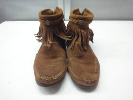 MINNETONKA/ミネトンカ◆Hi Top Back Zip Boots◆レディース ブーツ◆24.0cm程度◆3349806【中古】