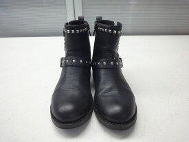 ZARA GIRLS/ザラ ガールズ◆スタッズ付きブーツ◆21.0cm◆サイドファスナ付き【中古】