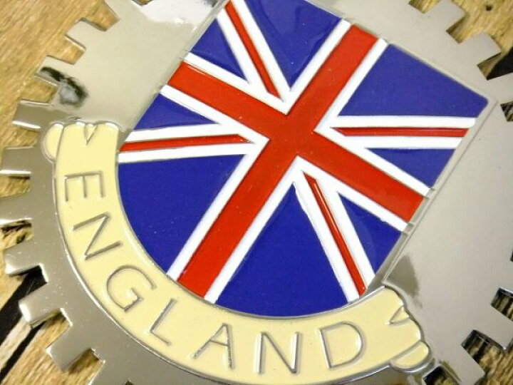 楽天市場】新品未使用イギリス国旗カーエンブレム/グリルバッジ【M 