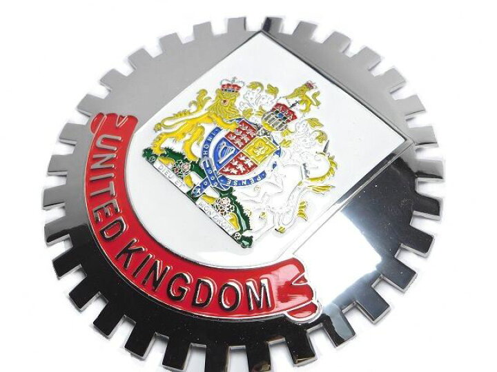 楽天市場】新品未使用英国イギリス国章カーエンブレム/グリルバッジ【M 