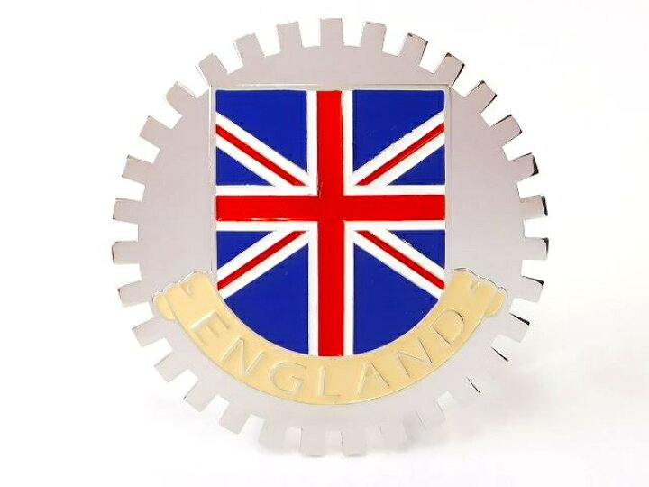 楽天市場】新品未使用イギリス国旗カーエンブレム/グリルバッジ【M 