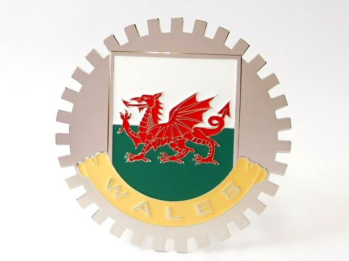 楽天市場】新品未使用 イギリス Wales ウェールズ 国旗 カーエンブレム 