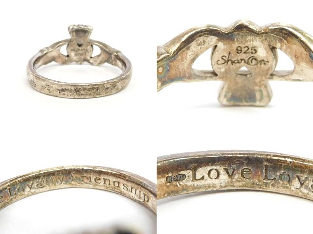 アイルランド製 1997年 ShanOre社製 伝統的な指輪 Claddagh Ring クラダリング スターリングシルバー メンズ 26.5号  ホールマーク 刻印【M-12283】【中古】【送料無料】 | オールドアートアンティーク