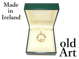 デッドストック 箱付き 未使用 アイルランド製 伝統的 Claddagh クラダ スターリングシルバー 銀製 アイリッシュ ケルト ペンダント ネックレス【M-14286】【中古】【送料無料】