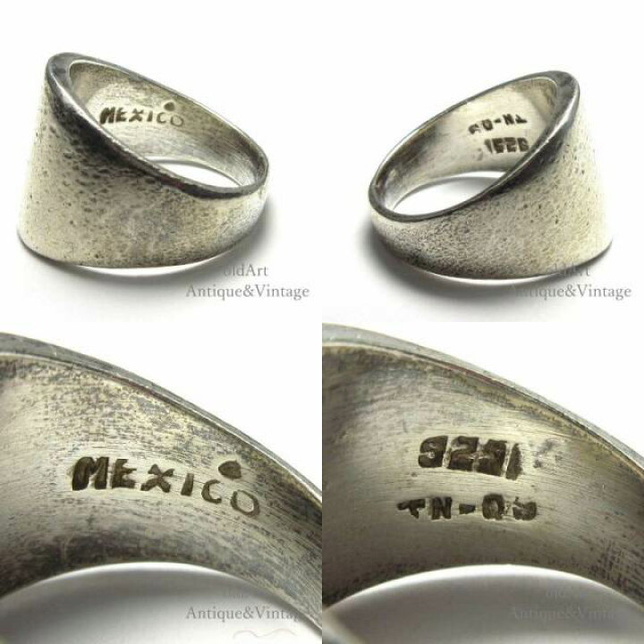 楽天市場】メキシコ製 MEXICO ヴィンテージ シルバー 925 銀細工 