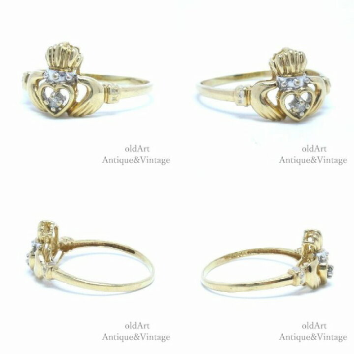 楽天市場】アイルランド ヴィンテージ 伝統的な指輪 Claddagh Ring  