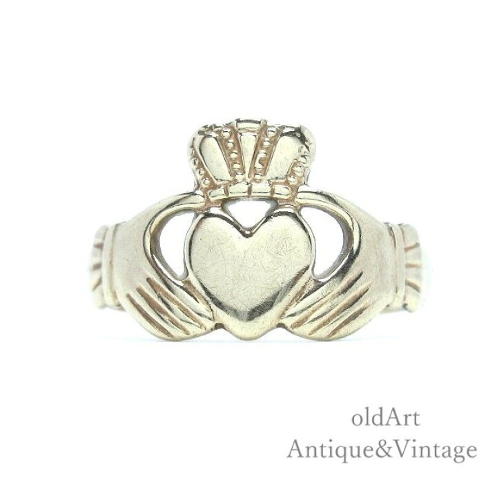 楽天市場】アイルランド製 ヴィンテージ 伝統的な指輪 Claddagh Ring 