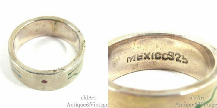楽天市場】メキシコ製 MEXICO ヴィンテージ スターリング シルバー 925 
