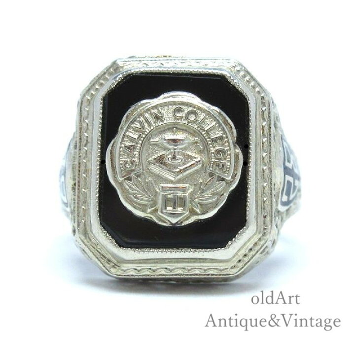 楽天市場】一点物 USA製 1928年 ArtDeco アンティーク CALVIN COLLEGE  