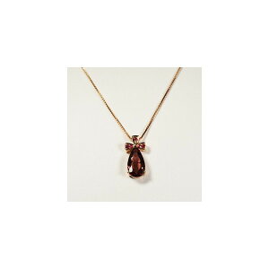 �V�R�΃l�b�N���X�@�g���}���� ���׃��C�g3.52ct�@18K���[�Y�S�[���h�@���r�[0.42x1.6mm