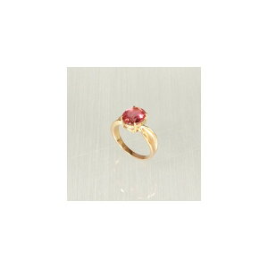 �����O�@�g���}���� ���׃��C�g�@�s���N�S�[���h18k�@8x10mm 2.6ct�@12��