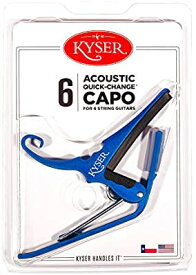【普通郵便　140円】Kyser KG6UA /QUICK-CHANGE CAPO BLUE　カイザー製アコースティックギター用カポタスト　ブルー