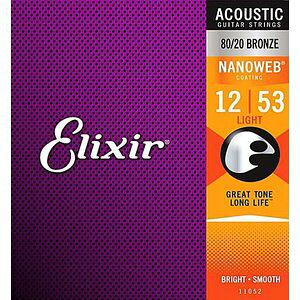 ELIXIR GNT[ AR[XeBbNM^[@11052 / NANOWEB ANTI-RUST (imEFu A`Xg) 80/20 Bronze LIGHT (CgQ[W)@12-53