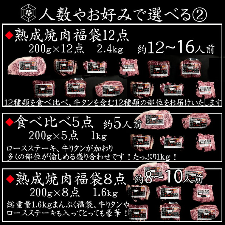 楽天市場】かこがわ熟成食べ比べ焼肉（冷凍）【送料無料※北海道・沖縄 