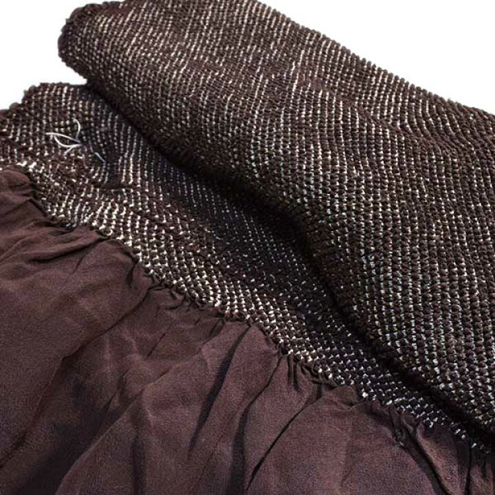 楽天市場】総絞り 兵児帯 男用 メンズ 正絹 デシン生地 新品 焦茶色 