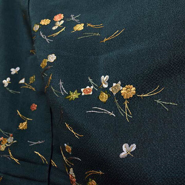 楽天市場】訪問着 蘇州刺繍 浜ちりめん生地使用 仮絵羽 未仕立て品 