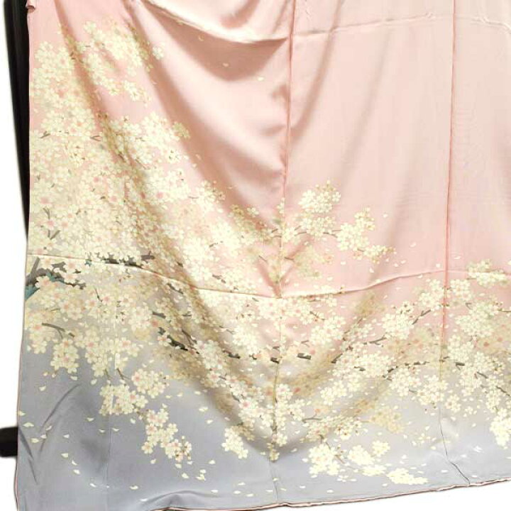 楽天市場】訪問着 仮絵羽 京友禅 サクラ ピンク 未仕立て品 : 和装小物 