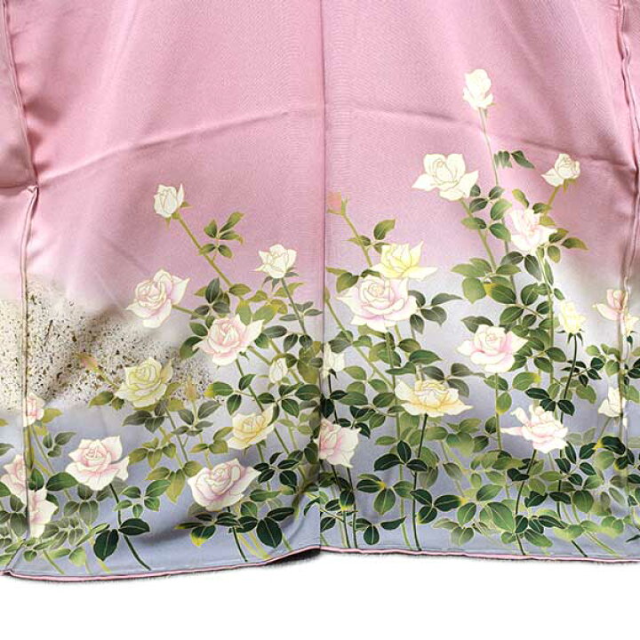 楽天市場】訪問着 生紬 仮絵羽 未仕立て品 正絹 ちりめん生地 京友禅  