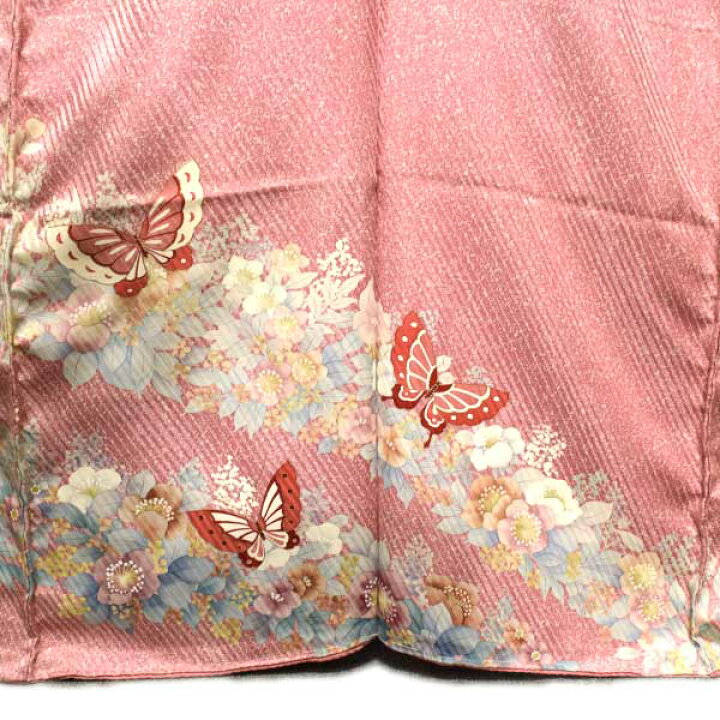 楽天市場】訪問着 仮絵羽 未仕立て品 正絹 ちりめん生地 京友禅 : 和装 