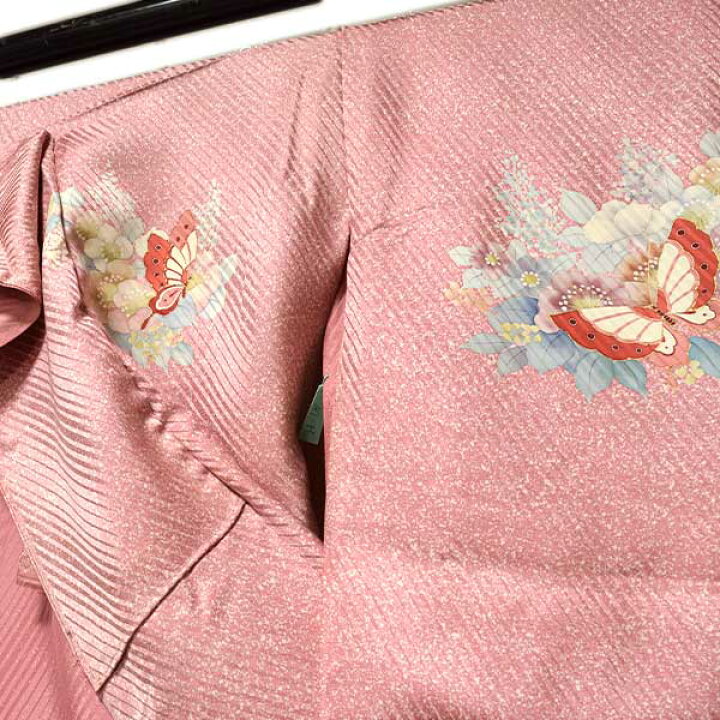楽天市場】訪問着 仮絵羽 未仕立て品 正絹 ちりめん生地 京友禅 : 和装 