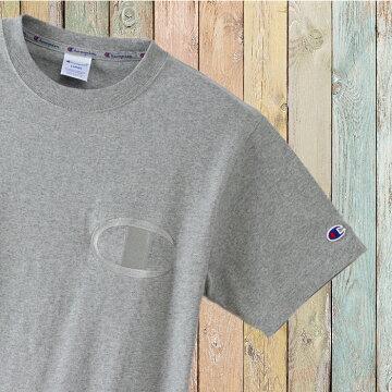 左胸ビッグC同色刺繍チャンピオンTシャツc3-m358-03