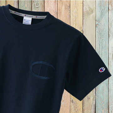 左胸ビッグC同色刺繍チャンピオンTシャツc3-m358-04