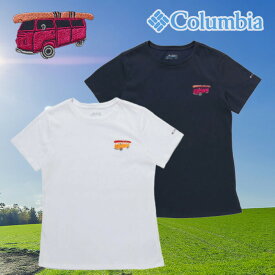 Columbia ウィメンズ アルパインウェイエンブ ロイダリーTシャツ ワンポイント刺繍 アウトドア AR7427