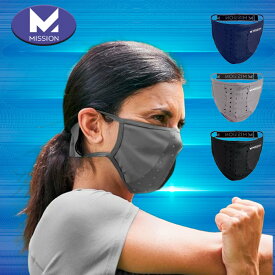mission アジャスタブルスポーツマスク Adjustable Sport Mask 息がしやすい 洗濯機で洗え、何度でも使用できます moa-1094
