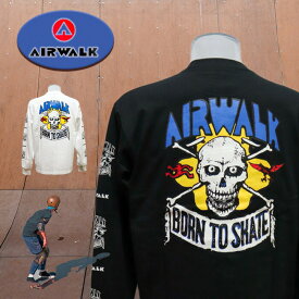 AIR WALK アーカイブグラフィックプリント ロングTシャツ 長袖 ロングスリーブ 0473-5160-a