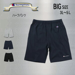 Champion �傫���T�C�Y �n�[�t�p���c �x�[�V�b�N �`�����s�I�� 3L 4L 5L �r�b�O�T�C�Y C3-X518L