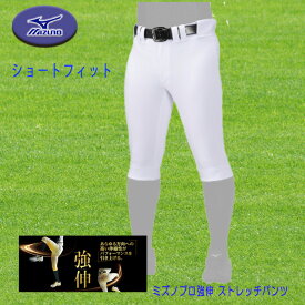 MIZUNO ミズノプロ 練習用ストレッチパンツ ショートフィット 強伸 一般 高校野球 公式戦対応 12JDBU1301