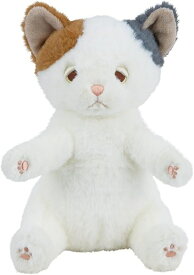 【送料無料】　ポージーズ　ミケネコ　全高約16cm　ポーズがとれる表情豊かなマスコット　かわいいネコグッズ