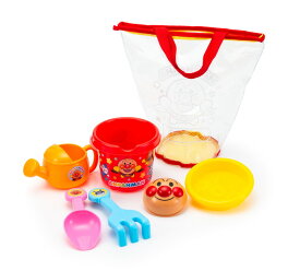 【送料無料】アンパンマン　カラフルおでかけ砂場セット