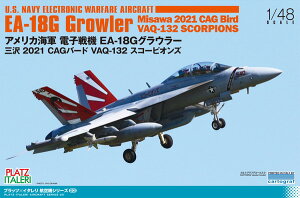 【送料無料】 プラッツ/イタレリ 1/48 アメリカ海軍 電子戦機 EA-18G グラウラー 三沢 2021 CAGバード VAQ-132 スコーピオンズ プラモデル TPA-23