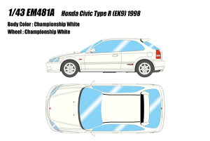 yz@EIDOLON 1/43 z_ VrbN ^CvR (EK9) 1998 `sIVbvzCg i~jJ[ EM481A