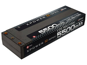yz@HiTEC XPOWER R-SPEC Li-Po 7.4V 5500mAh LCG 60C/120C R/Cpobe[ XPR5500-LCG
