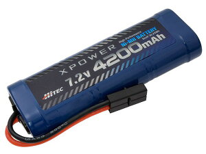 yz@HiTEC XPOWER Ni-MH 7.2V 4200mAh ^~^CvRlN^[ R/Cpobe[ XP4200-NT-B