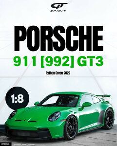 �y���������z�@GT SPIRIT 1/8 �|���V�F 911(992) GT3 2022 (�O���[��) �����i�~�j�J�[ GTS801601