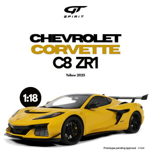 �y���������z�@GT SPIRIT 1/18 �V�{���[ �R���x�b�g C8 ZR1 2025 (�C�G���[) �����i�~�j�J�[ GTS528