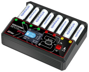 �y2�������\��z�@�y���������z�@HiTEC AA/AAA Charger X8 Advanced EX Pro �P�O/�P�l Ni-cd Ni-MH �[�d�r �[�E���d�� 44368