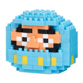 【ネコポス送料無料】　ナノブロック　nanoblock　だるま 水色　NBC_400