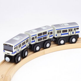 【送料無料】　moku TRAIN　E531系常磐線　(3両セット 木製玩具 木製おもちゃ 木製レール)
