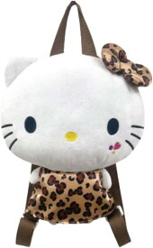 【送料無料】　サンリオ ハローキティ ぎゃるりーぬ ぬいぐるみリュック レオパード　(トラベルバッグ 旅行バッグ バッグ ポーチ 小物入れ)