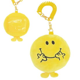 【送料無料】　MR. MEN LITTLE MISS ミスターハッピー パスケース ぬいぐるみパスケース 全長約13.5cm