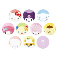 9月発売予定　【送料無料】　【1BOX：10個入り】サンリオキャラクターズ シークレットモコモコボア缶バッ…