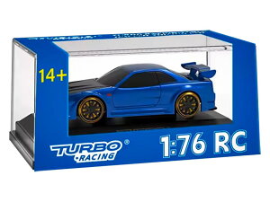 yz@HiTEC TURBO RACING 1/76 C64 Blue Drift Car v|X C64BS